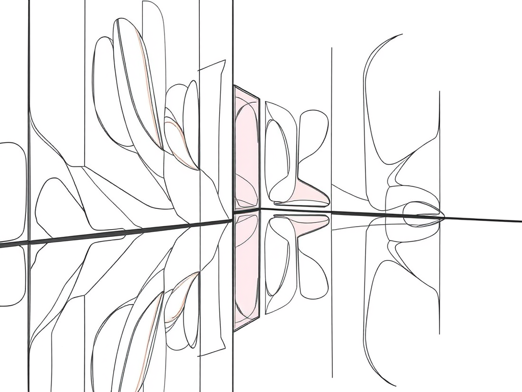 The image depicts the art of reflection and inherent slowness to understand the reflections.